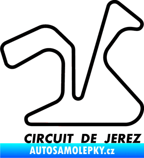 Samolepka Okruh Circuito de Jerez černá