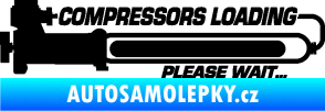 Samolepka Compressors loading pravá černá