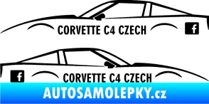 Samolepka Corvette C4 FB černá