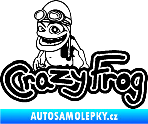 Samolepka Crazy frog 002 žabák černá