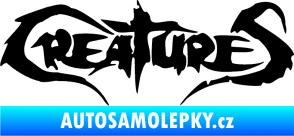 Samolepka Creatures černá