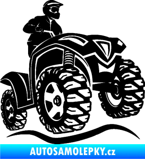 Samolepka Čtyřkolka 005 pravá černá