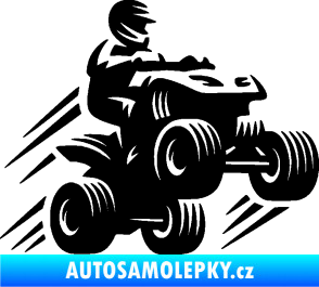 Samolepka Čtyřkolka 006 pravá černá