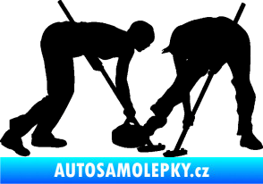 Samolepka Curling team 002 pravá černá