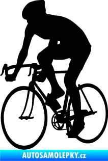 Samolepka Cyklista 001 levá černá