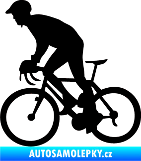 Samolepka Cyklista 003 levá černá