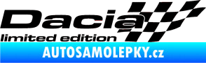 Samolepka Dacia limited edition pravá černá