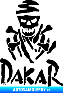 Samolepka Dakar 002 s lebkou černá