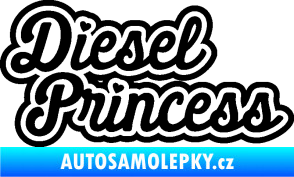 Samolepka Diesel princess nápis černá
