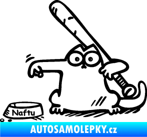 Samolepka Dolej naftu 002 levá černá