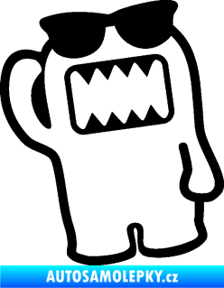 Samolepka Domo 012 levá s brýlemi černá
