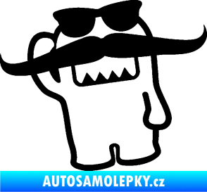 Samolepka Domo 016 levá s knírem černá