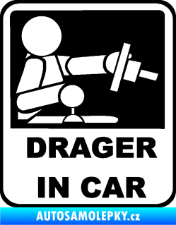 Samolepka Drager in car 001 černá