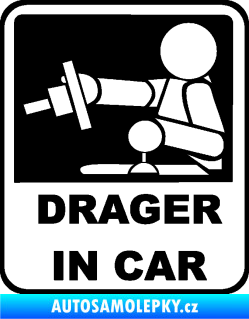 Samolepka Drager in car 002 černá
