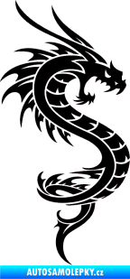 Samolepka Dragon 014 pravá černá