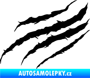 Samolepka Drápanec 001 levá černá