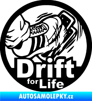 Samolepka Drift for life černá