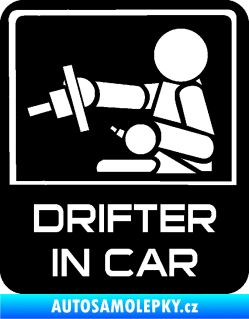 Samolepka Drifter in car 003 černá