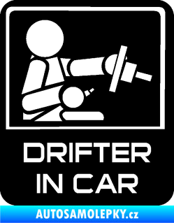 Samolepka Drifter in car 004 černá