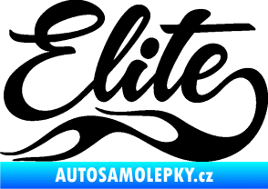 Samolepka Elite nápis černá