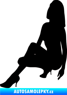 Samolepka Erotická žena 041 levá černá