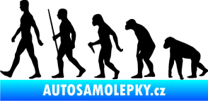 Samolepka Evoluce 001 levá černá