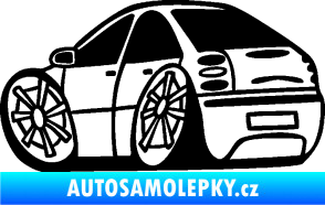Samolepka Fiat Bravo karikatura levá černá
