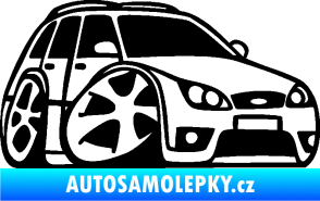 Samolepka Ford Mondeo combi karikatura pravá černá