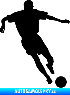 Samolepka Fotbalista 011 pravá černá