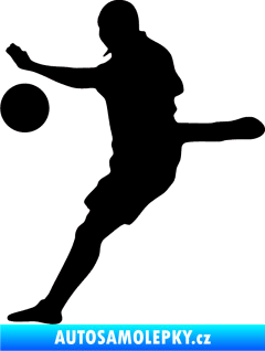 Samolepka Fotbalista 022 levá černá