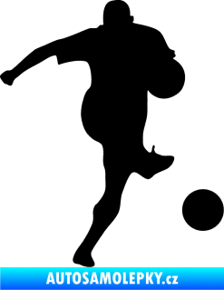Samolepka Fotbalista 024 pravá černá