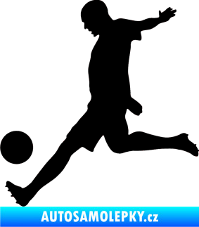 Samolepka Fotbalista 028 levá černá