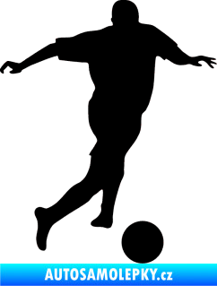 Samolepka Fotbalista 030 pravá černá