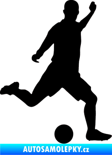 Samolepka Fotbalista 031 pravá černá