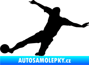 Samolepka Fotbalista 037 levá černá