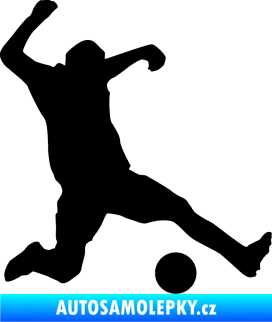 Samolepka Fotbalista 039 pravá černá