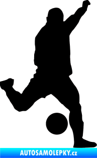 Samolepka Fotbalista 041 pravá černá