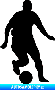 Samolepka Fotbalista 046 pravá černá