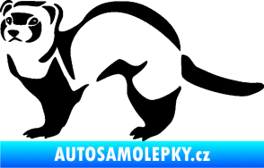 Samolepka Fretka 002 levá černá