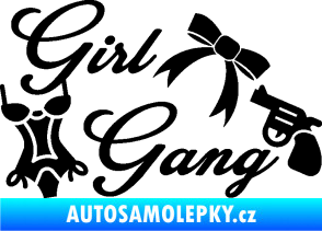 Samolepka Girl gang 001 černá