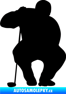 Samolepka Golfista 006 levá černá
