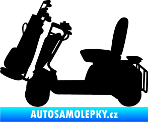 Samolepka Golfista 011 levá černá