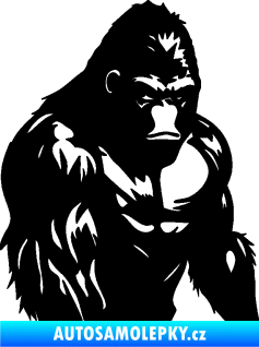 Samolepka Gorila 004 pravá černá