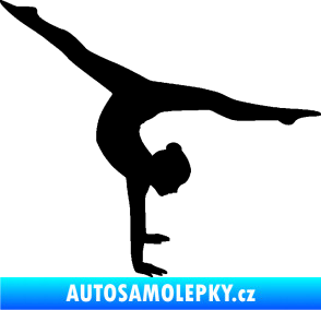 Samolepka Gymnastka 005 pravá černá