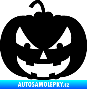 Samolepka Halloween 016 levá dýně černá