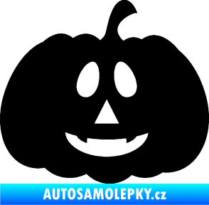 Samolepka Halloween 017 pravá dýně černá
