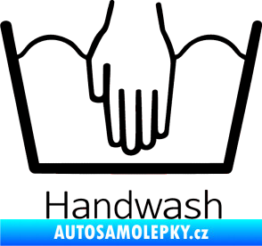 Samolepka Handwash ruční mytí černá