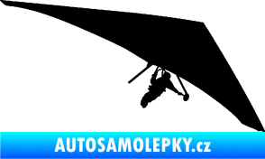 Samolepka Hang Glider 001 pravá rogalo černá