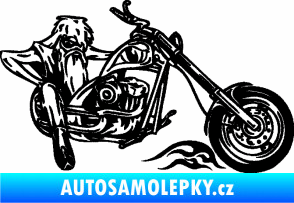 Samolepka Harley 001 pravá černá