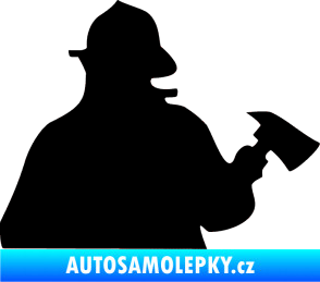 Samolepka Hasič 004 pravá černá